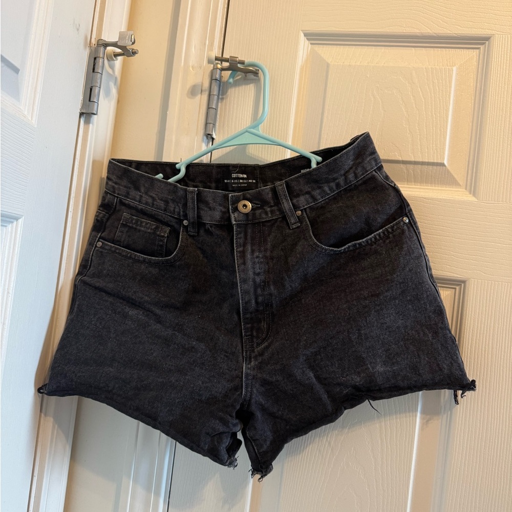 Cotton On Black Denim Shorts